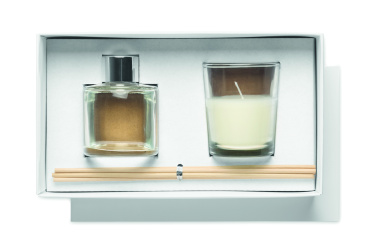 Логотрейд pекламные продукты картинка: Vanilla diffuser & candle set