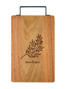 Лого трейд pекламные продукты фото: Acacia board with steel handle