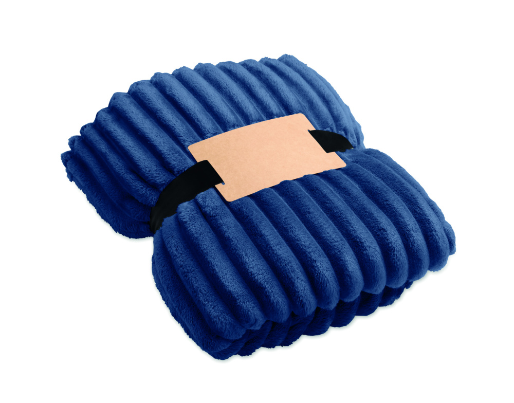 Лого трейд pекламные продукты фото: RPET fleece striped blanket