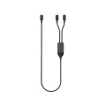 Кабель Terra 100W RCS с двумя выходами USB-C, черный
