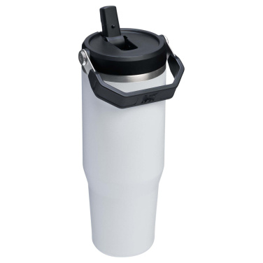 Логотрейд pекламные cувениры картинка: Stanley IceFlow™ 2.0 890 мл Изолированный стаканчик из нержавеющей стали с откидной соломинкой