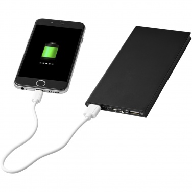 Logotrade profilprodukter bild: Plate 8 000 mAh powerbank i aluminium