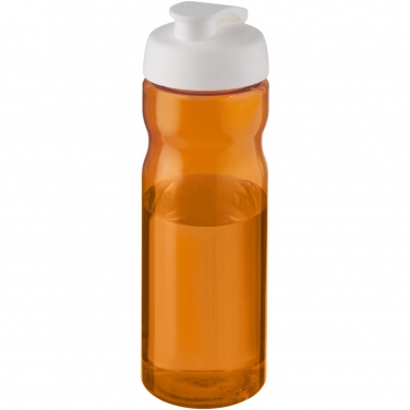 Logotrade profilprodukter bild: H2O Active® Eco Base 650 ml sportflaska med uppfällbart lock