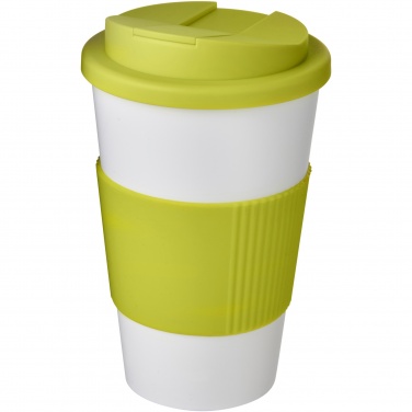 Logotrade profilprodukter bild: Americano® 350 ml mugg med grepp och spillsäkert lock