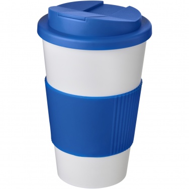 Logotrade reklamprodukter bild: Americano® 350 ml mugg med grepp och spillsäkert lock