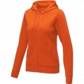 Theron hoodie med dragkedja dam, Orange