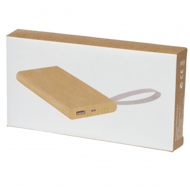 Logotrade presentreklam bild: Tulda 5000 mAh powerbank bambu