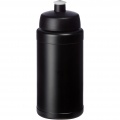 Baseline återvunnen sportflaska på 500 ml, Solid svart / Solid black