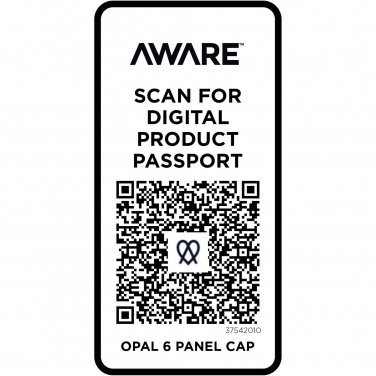 Logotrade reklamprodukter bild: Opal 6-panels keps av Aware™-återvunnet material