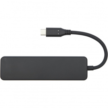 Logotrade kampanjprodukter bild: Loop RCS multimedieadapter USB 2.0–3.0 av återvunnen plast med HDMI-port