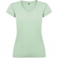 Victoria kortärmad v-ringad T-shirt för dam, Mist Green