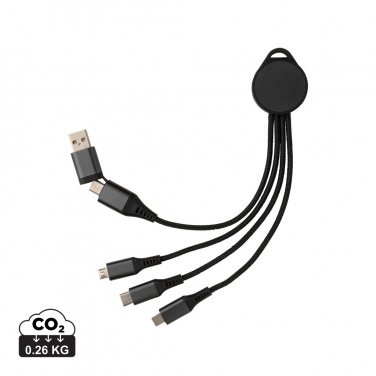 Logotrade profilprodukter bild: Terra 6-i-1 kabel i RCS återvunnen aluminium