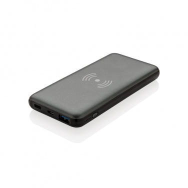 Logotrade profilreklam bild: 10.000 mAh snabbladdande 10W trådlös powerbank med PD