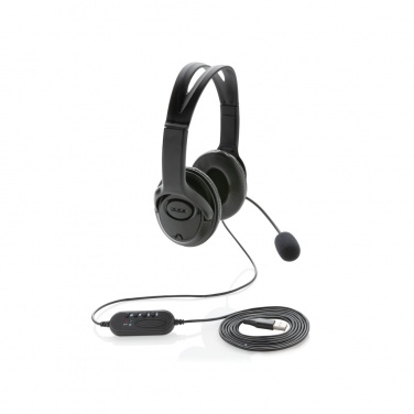 Logotrade profilprodukter bild: Over-ear headset med kabel