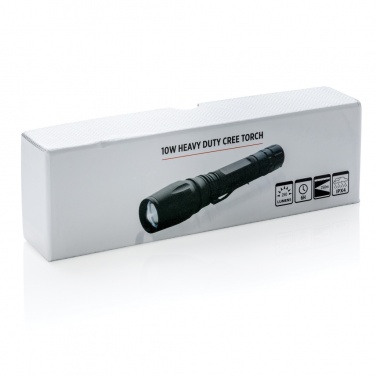 Logotrade kampanjprodukter bild: 10W Heavy duty CREE-ficklampa