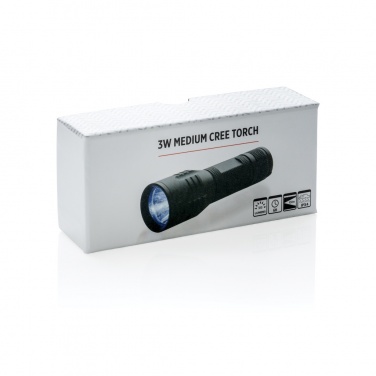 Logotrade presentreklam bild: 3W medium CREE-ficklampa