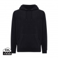 Iqoniq Trivor microfleece hoodie i återvunnen polyester, svart