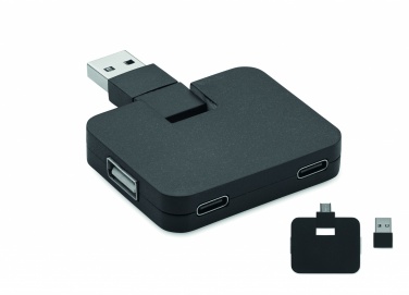 Logotrade presentreklam bild: USB-hubb med 4 portar