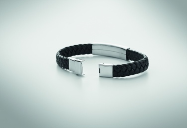 Logotrade profilreklam bild: Armband i flätat konstläder