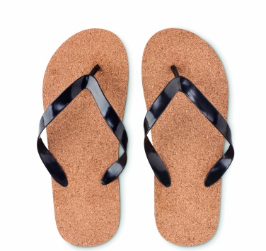 Logotrade reklamprodukter bild: Slippers av kork M