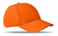 Baseboll keps 6 paneler, Orange