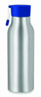 Logotrade reklamprodukter bild: Enväggig 500 ml aluminiumflaska med PP-lock och silikonsnodd