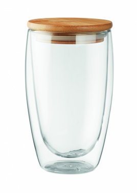 Logotrade kampanjprodukter bild: Glas/Mugg dubbelvägg 450ml Frankfurt