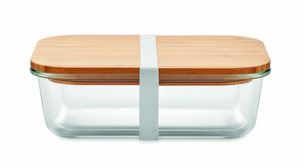 Logotrade kampanjprodukter bild: Lunchbox i glas/bambu