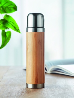 Logotrade profilprodukter bild: Thermos med bambu