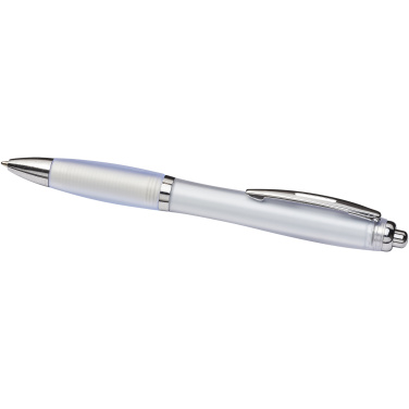 Logotrade reklamprodukter bild: Curvy ballpoint pen with frosted barrel and grip