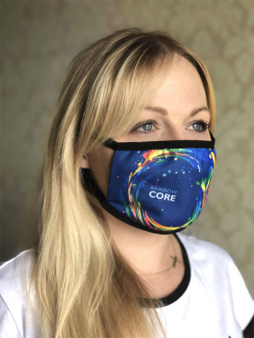 Logotrade profilprodukter bild: MARS PRO bomullsmask (storlek M) med ficka och HEPA-filter 1380165