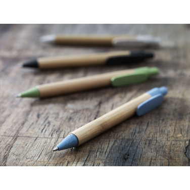 Logotrade presentreklam bild: Bamboo Wheat Pen vete halm kulspetspenna