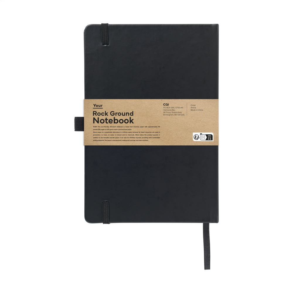 Logotrade reklamprodukter bild: Rock Ground Paper Notebook A5