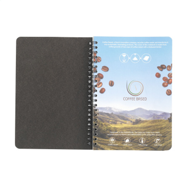 Logotrade profilprodukter bild: Kaffepapper Notebook Wire-O A5