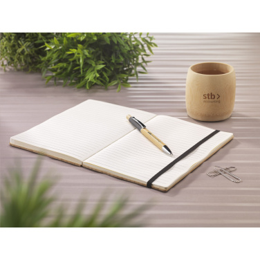 Logotrade profilprodukter bild: Bambu Journal Naken Spine Paper Notebook A5