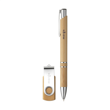 Logotrade profilreklam bild: Bamboo Connect Giftset 8 GB