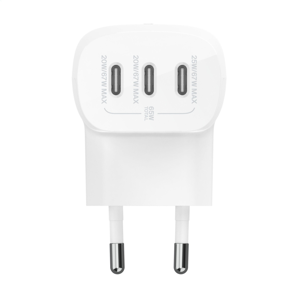 Logotrade kampanjprodukter bild: Belkin BoostCharge 3-portars väggladdare