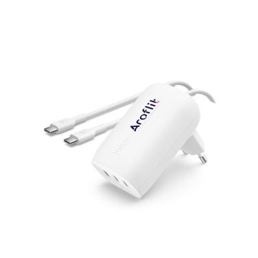 Logotrade profilprodukter bild: Belkin BoostCharge 3-portars väggladdare