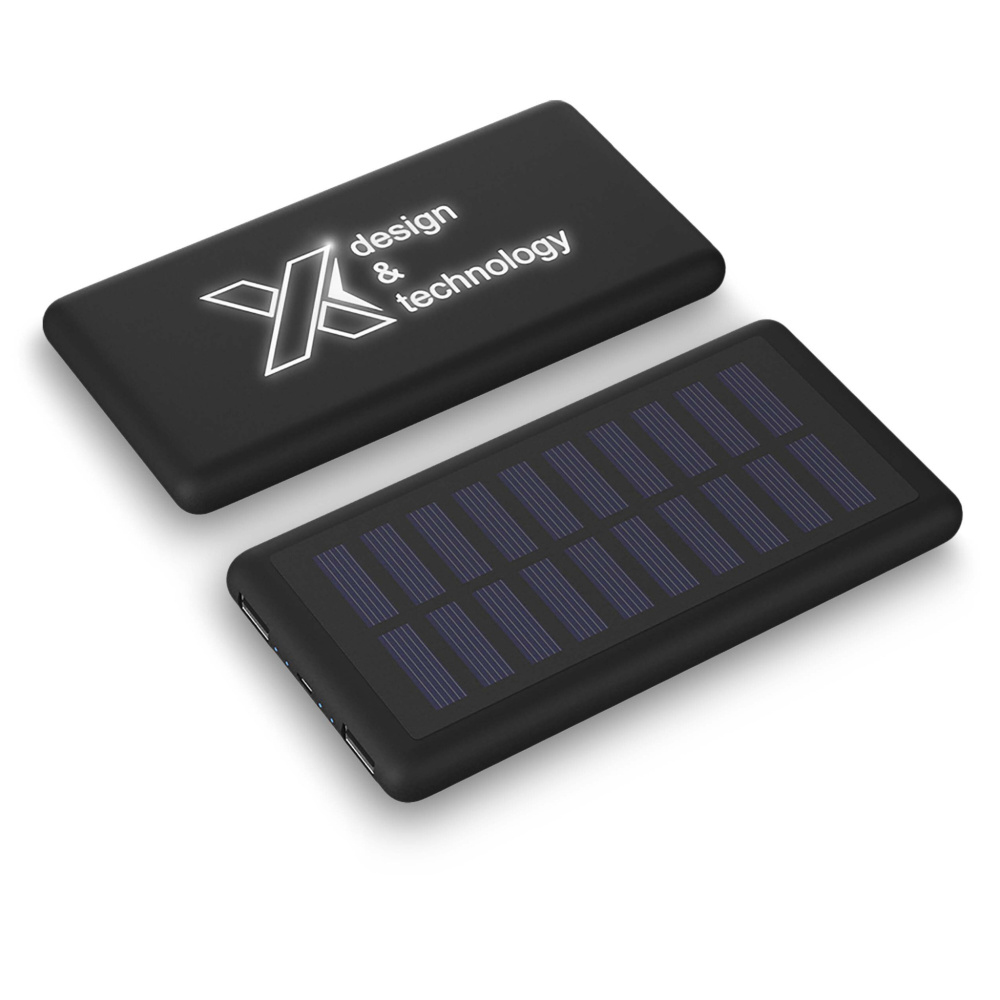 Logotrade kampanjprodukter bild: SCX.design P30 light-up 8000 mAh soldriven powerbank