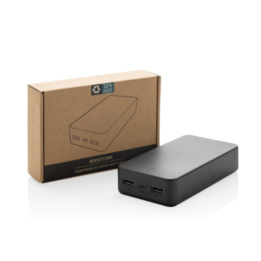 Logotrade profilprodukter bild: Boostcore RCS powerbank i återvunnen plast 20.000mAh USB