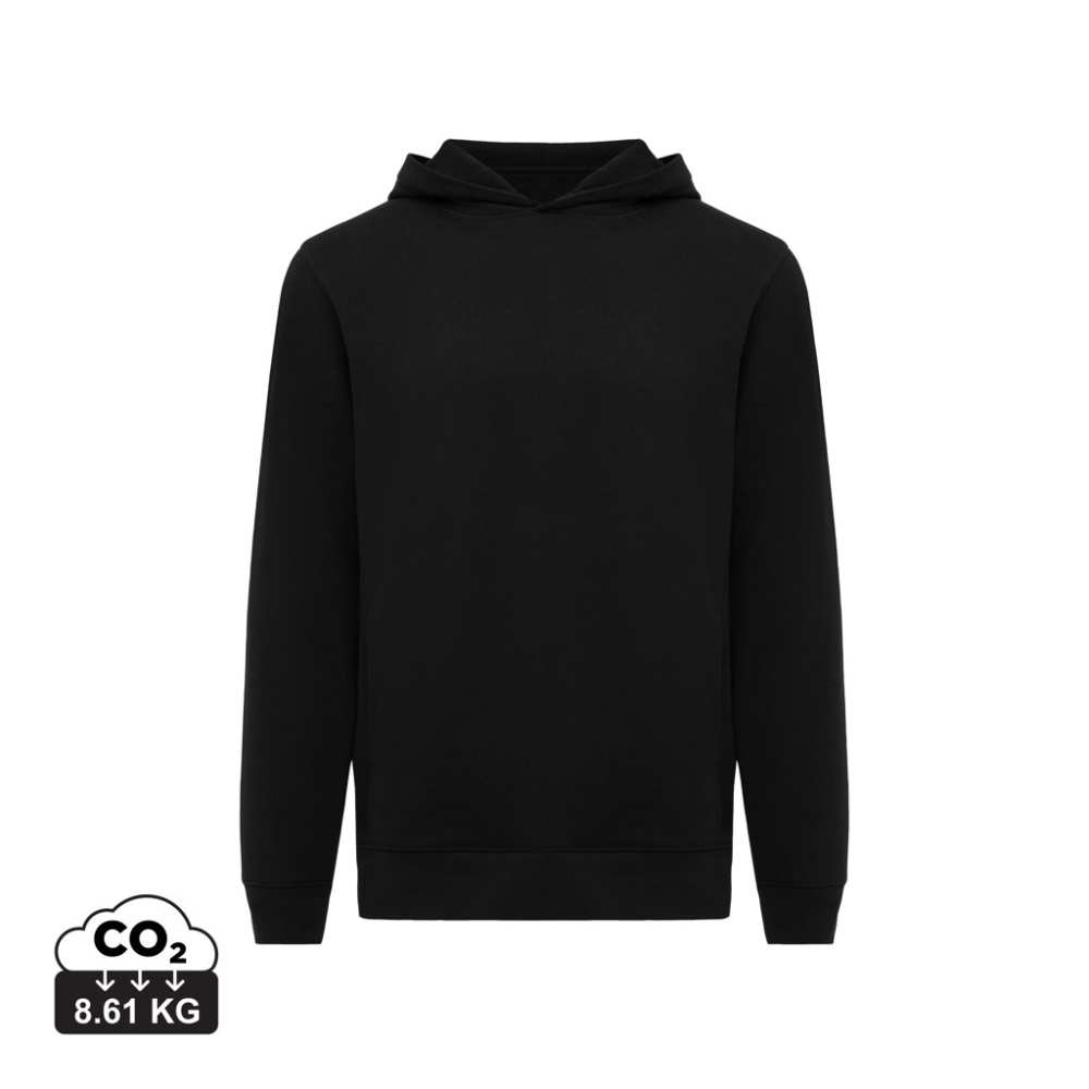 Logotrade profilreklam bild: Iqoniq Yengo hoodie  i återvunnen bomull med sidofickor