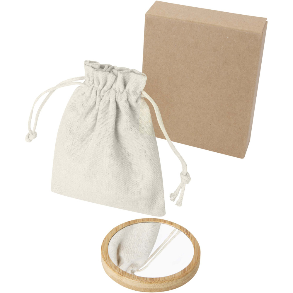 Logotrade profilreklam bild: Lustre spegel av bambu