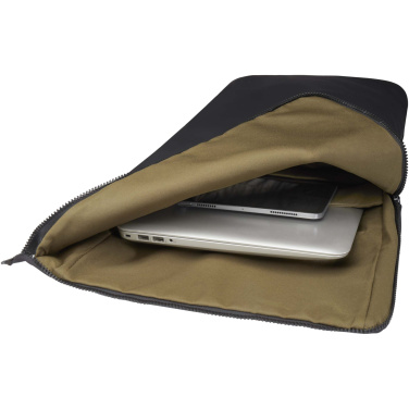 Logotrade presentreklam bild: Turner 15,6 tums laptopväska med rullöppning av GRS-återvunnet material på 12 l