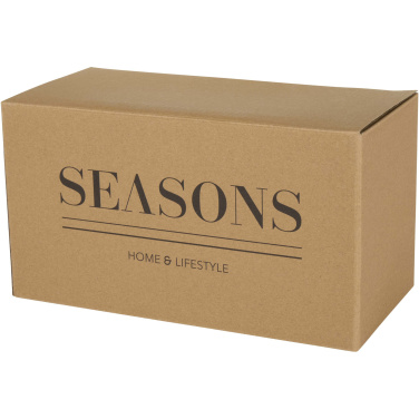 Logotrade reklamprodukter bild: Male serveringsbricka i trä och set med glasmuggar