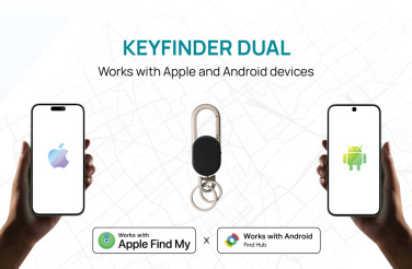 Logotrade profilreklam bild: Keyfinder Dual nyckelring med global spårning