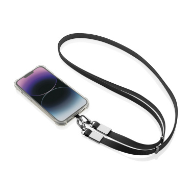 Logotrade kampanjprodukter bild: Nivo Crossbody lanyard i RCS återvunnen PET