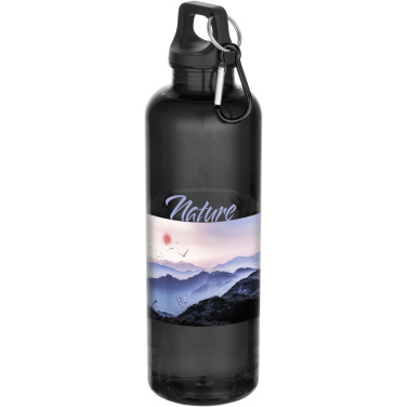 Logotrade presentreklam bild: Oregon 750 ml vattenflaska av RCS-certifierad återvunnen plast med karbinhake
