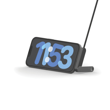 Logotrade profilprodukter bild: Aluvia RCS 65 W PD-kabel med justerbart telefonställ