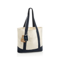 SHOP LOCAL AWARE™ återvunnen bomull 350 gsm Toteväska, marin