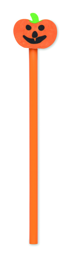 Logotrade profilreklam bild: Halloweenpenna med suddgummi